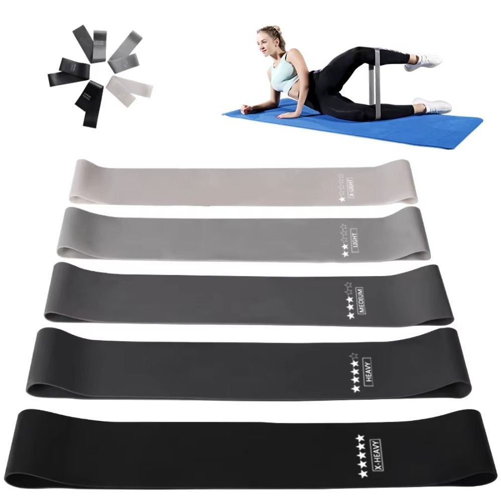 Pilates Yoga Sport - 5 шт. TPE фитнес-эспандеры, растягивающиеся прочные