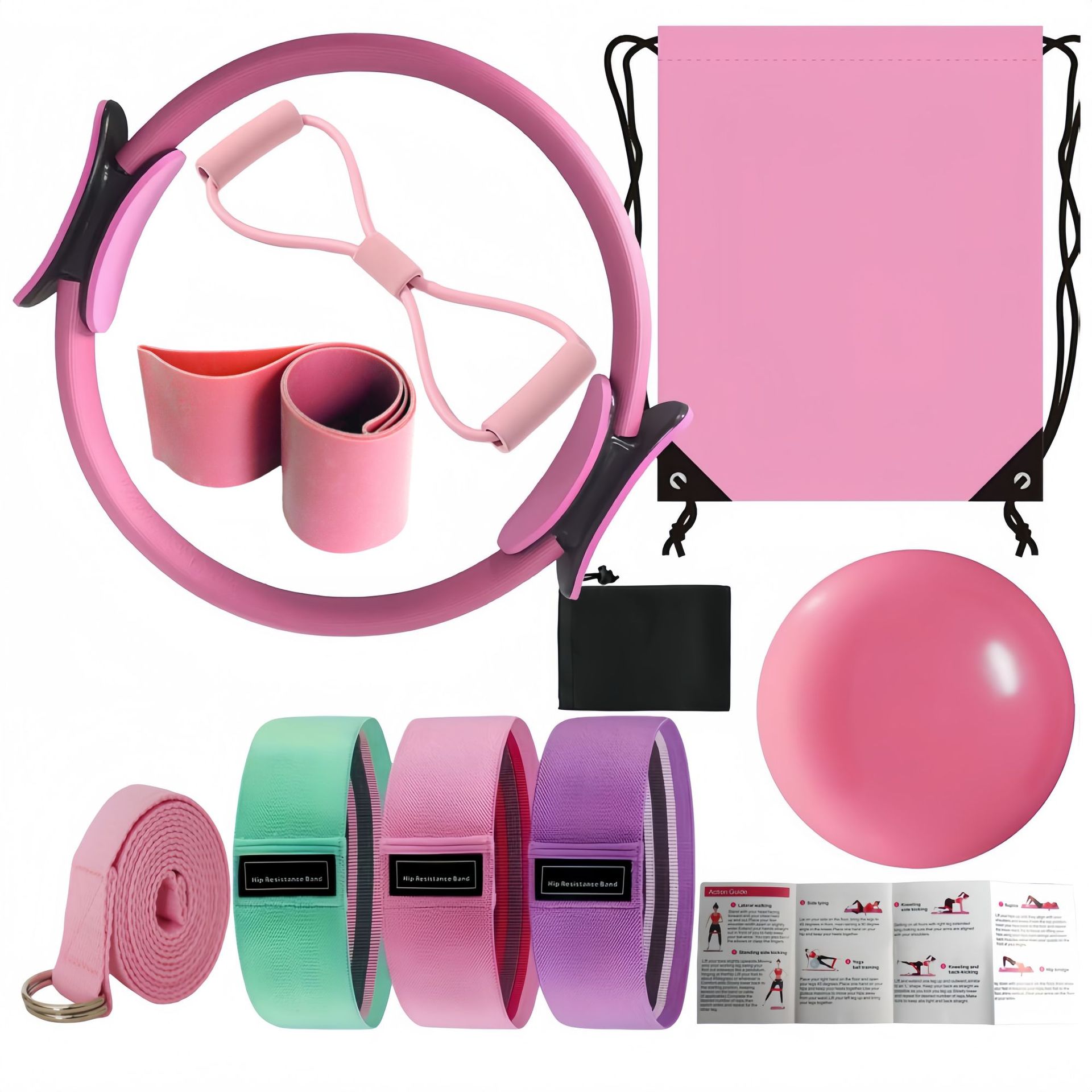 Pilates Yoga Resistance Ring - Новый комбинированный набор из 10 предметов