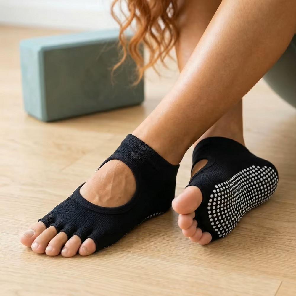 Носки для йоги с открытым пятк – обзор и цена Pilates Yoga Sport